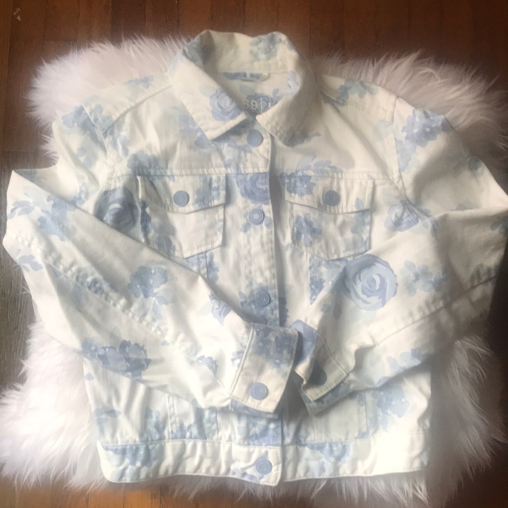 GAP Girl’s 1969 Floral Denim Jacket